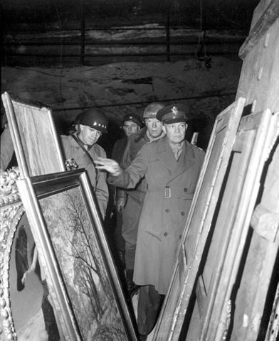 Allies discover stolen Nazi art and wealth hidden in German salt mines.
