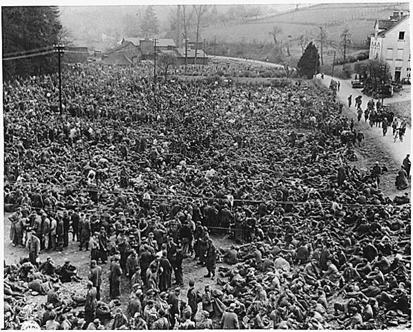 German forces in the Ruhr surrender.
