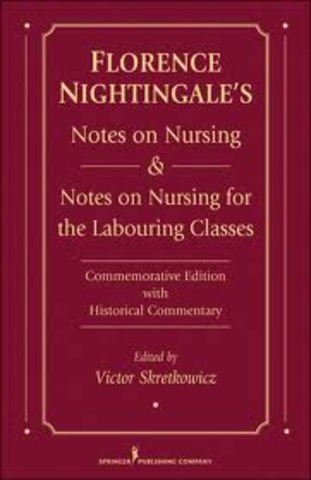 Florence published her book Notes on Nursing