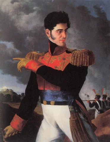 Santa Anna como presidente de la república.