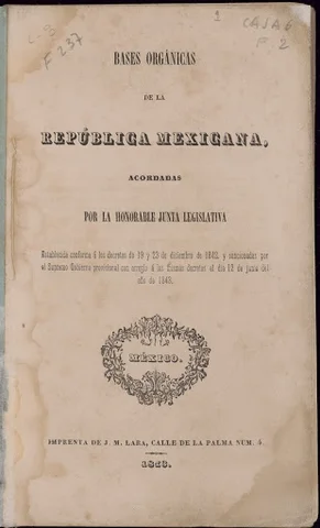 Bases Orgánicas de la República Mexicana