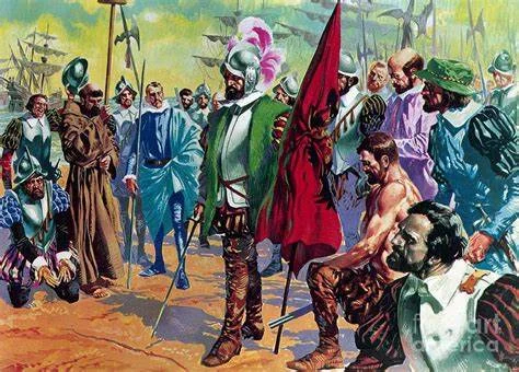 Llegada de Hernán Cortes a México