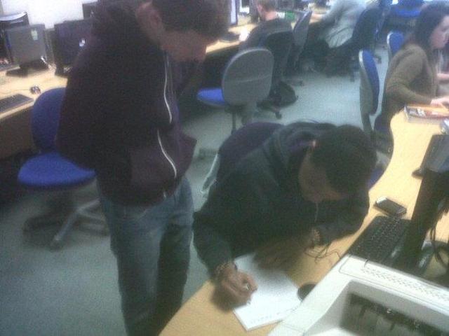 People Answering Questionnaire