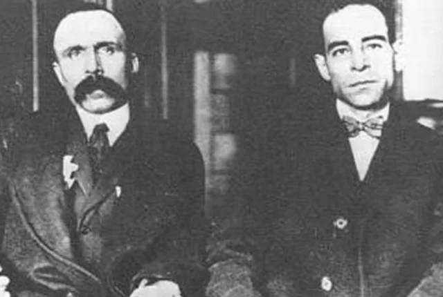 Sacco and Vanzetti arrested for armed robbery and murder
