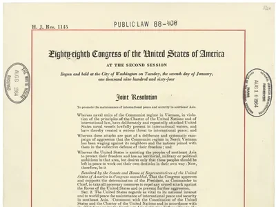 The Gulf of Tonkin Resolution