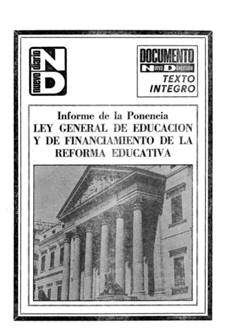 3. ESPAÑA. LEY GENERAL DE LA REFORMA EDUCATIVA