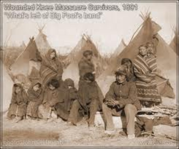 Native Americans were involved in a massacre by the U.S cavalry that wounded South Dakota