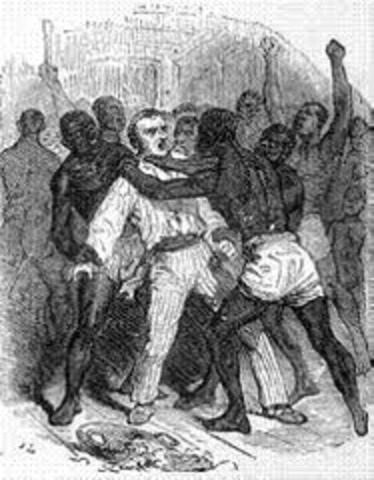 Was sent to work for Edward Covey a "slave breaker"