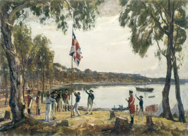 The first fleet arrives in Australia