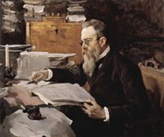 Begins regular study with Rimsky-Korsakov.
