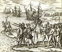 Arrival to the island of Hispaniola