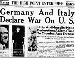 germany and italy declare war on the united states