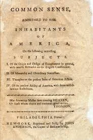 "Common Sense" published by Thomas Paine
