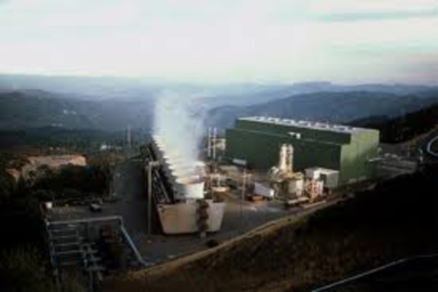 First geothermal power plant