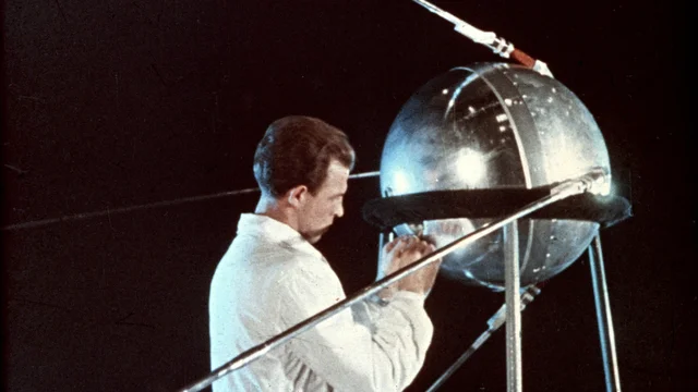 Sputnik launched by the Soviet Union