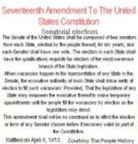 17th amendment