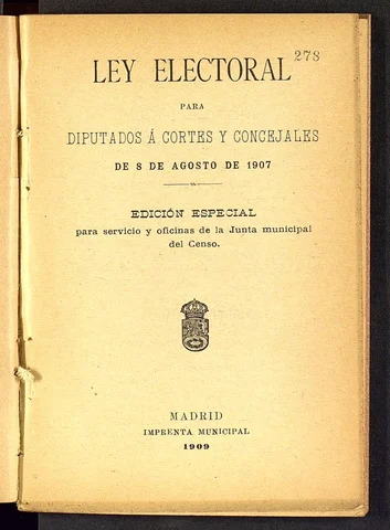 Ley Electoral de 1907