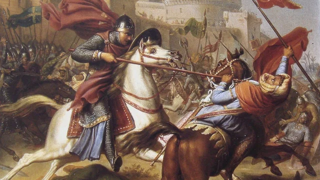 Crusaders capture Jerusalem during the First Crusade.