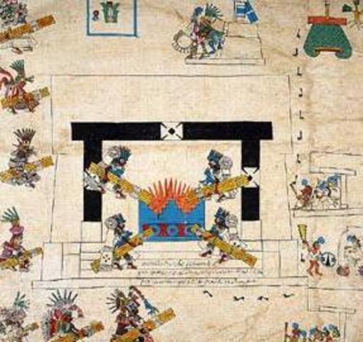 D.C Los mexicas celebran la ceremonia del Fuego Nuevo