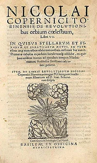 Copernicus publishes On the Revolutions of the Celestial Spheres