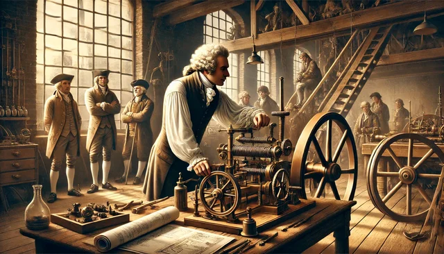 Máquina de Vapor (James Watt, 1769)