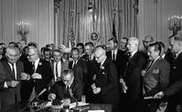 The Civil Rights Act of 1964 Signed by President Johnson