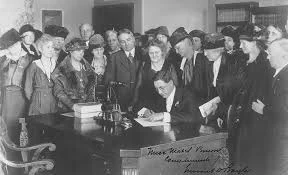 Passage of the 19th amendment