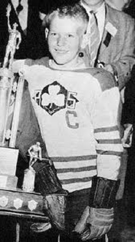 Boston Bruins Scouts pursuing the 12 year old Bobby Orr