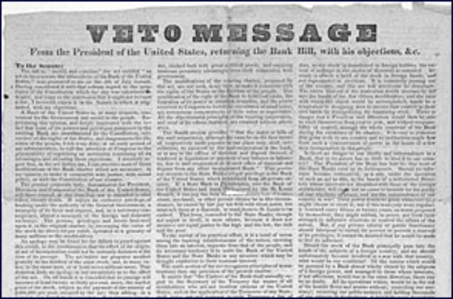 Jackson's Attack on the Second Bank