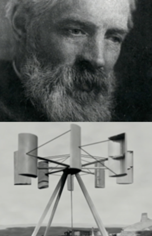 First Electricity charging wind turbine