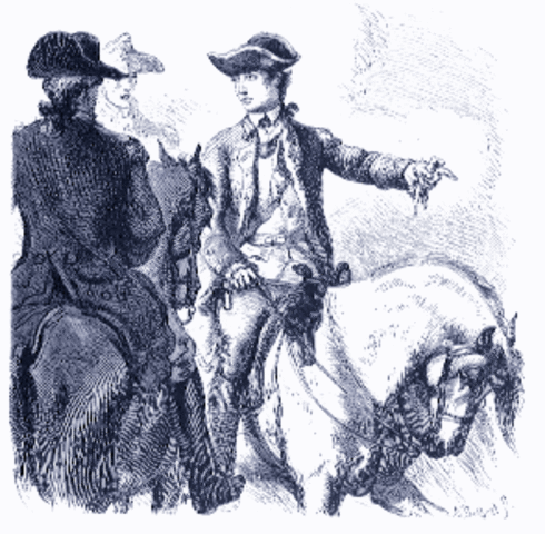 Arivall of 30,000 brits in New york Harbour