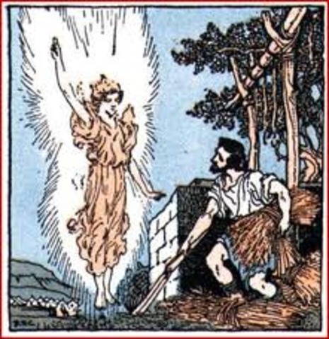 A angel comes to see Gideon