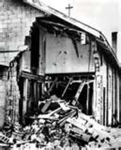 16th Street Baptist Church in Birmingham bombed