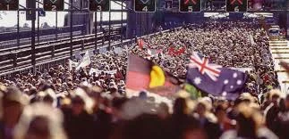 The march of aboriginals.