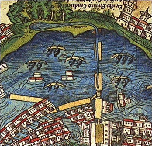 Moctezuma I construyó un acueducto, para conducir a la ciudad de México desde los manantiales de Chapultepec.