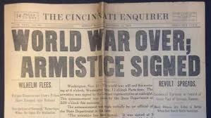 Armistice ending WW1