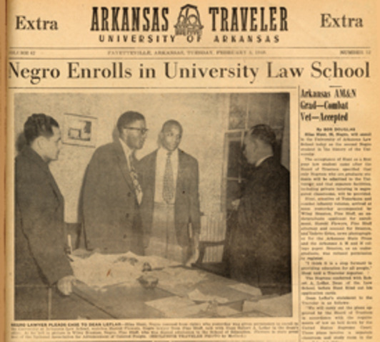 Arkansas admits African Americans to state universities