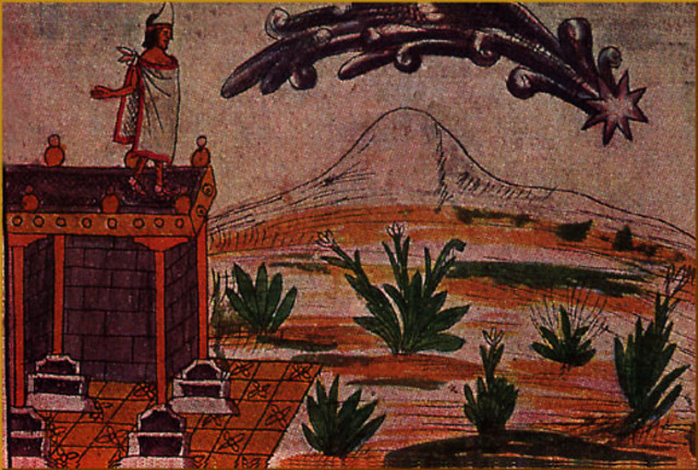 Presagios de la llegada de los españoles