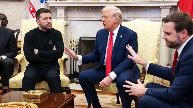 Volodymyr Zelensky clash in the Oval Office