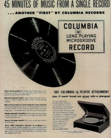 Long Play Vinyl Record