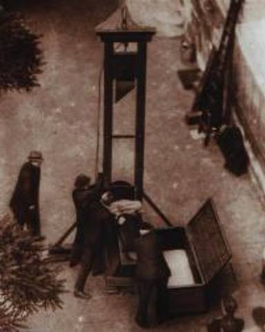 Last public execution in France