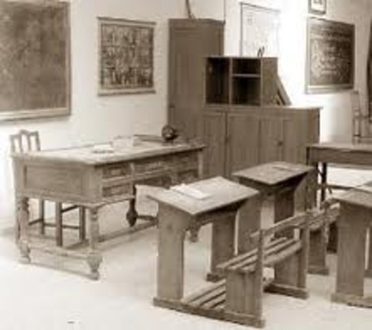 Comienzo de la escuela de mi abuelo