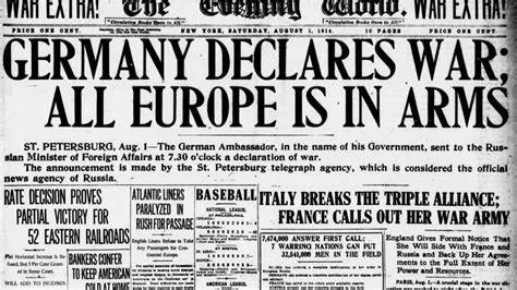 Germany Declares War on Russia and France