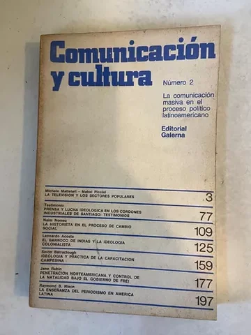 Publicación de la revista Comunicación y Cultura