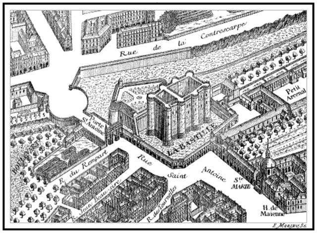 The French Revolution begins when an angry mob storms the Bastille