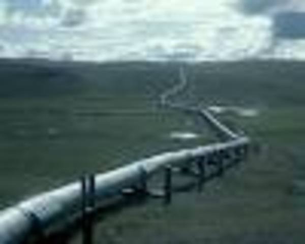 First natural gas pipeline built