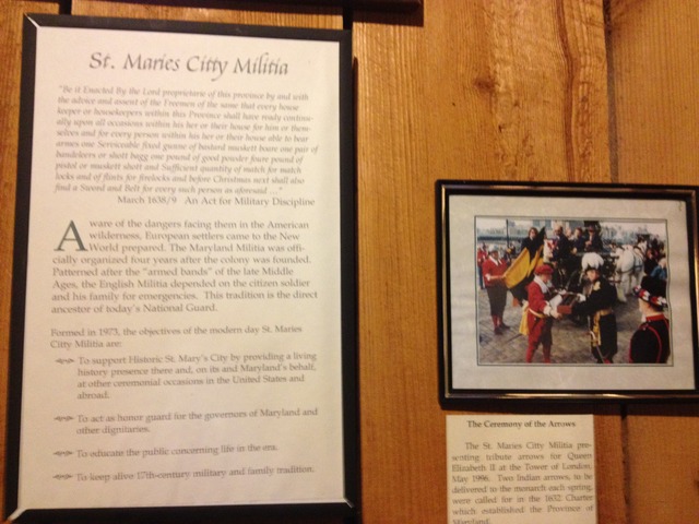 St. Mary's City Militia Formed