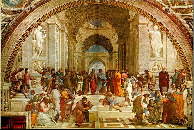 Raphael paints The School of Athens