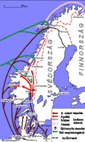 Invasión de Dinamarca y Noruega.