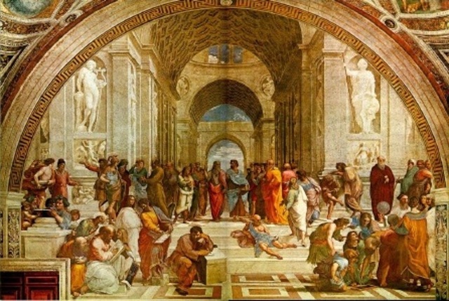 Raphael paints The School of Athens